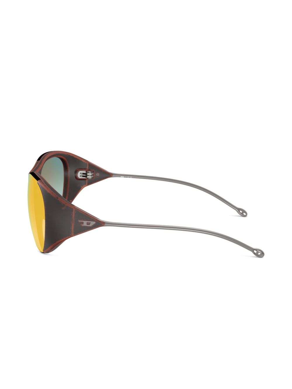 DIESEL OVAL-FRAME SUNGLASSES 