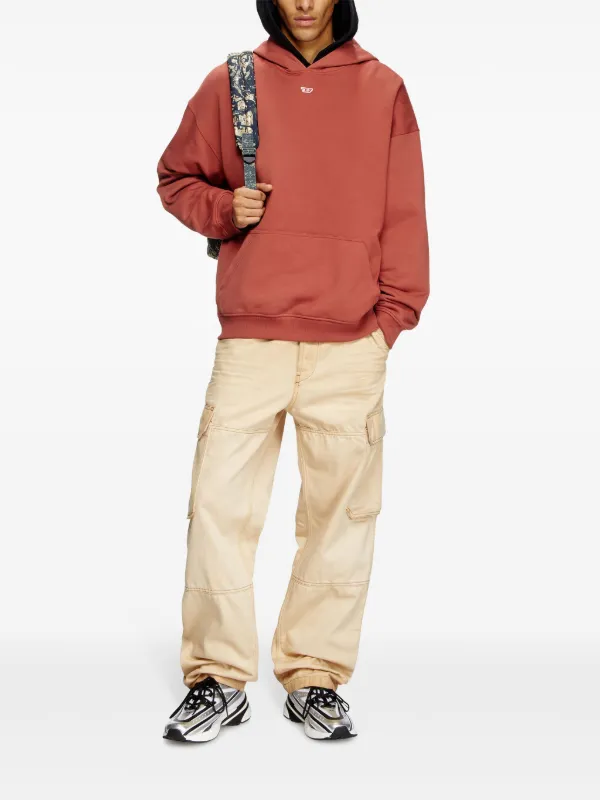 Diesel S-BOXT-HOOD-D Hoodie | Orange | FARFETCH