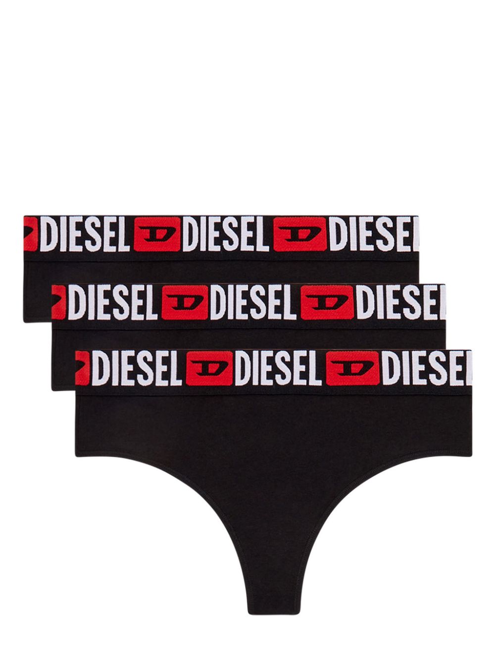 Diesel Drie Ufst-Stars strings Zwart