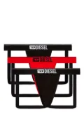 Diesel logo-waistband jockstraps (pack of three) - Black