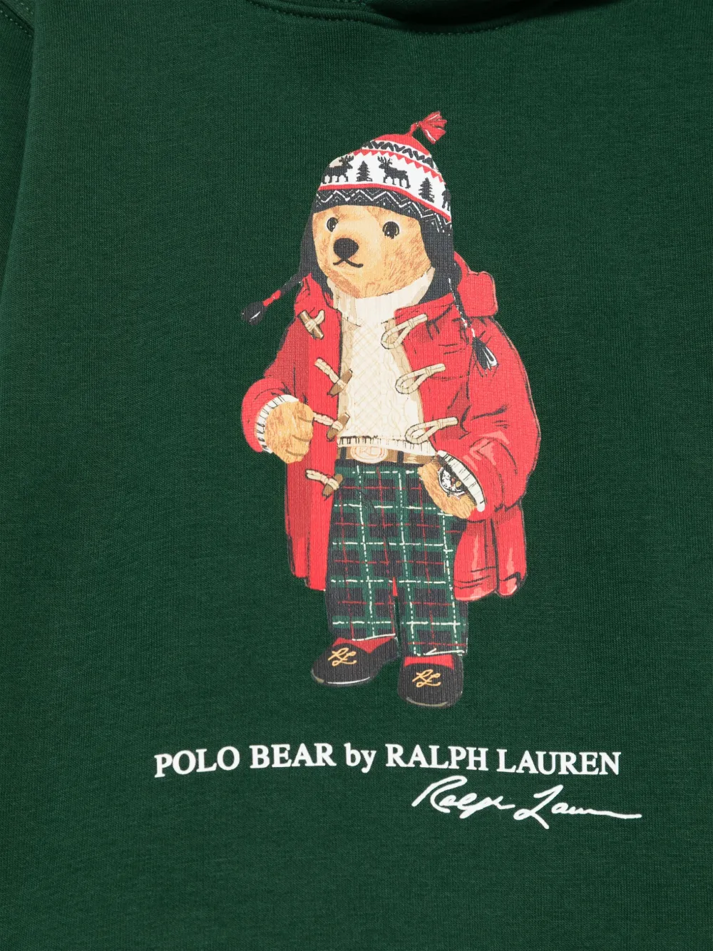 POLO RALPH LAUREN KIDS Hoodie met print Groen