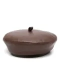 Ruslan Baginskiy leather beret - Brown