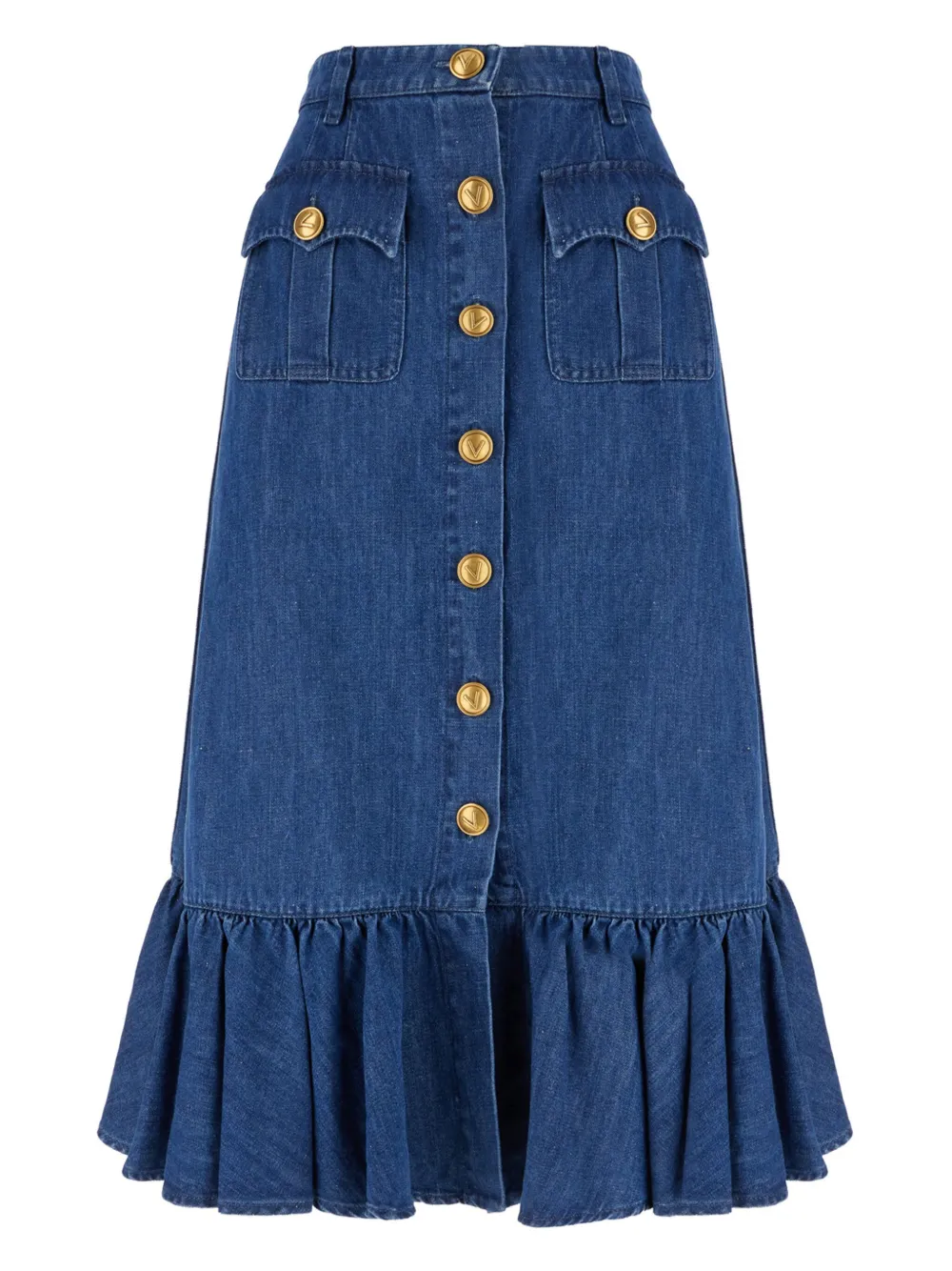 Image 1 of Valentino Garavani Lightweight denim skirt