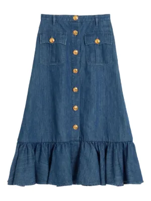 スカート VALENTINO FW25 Skirts (7B3RADJ51CF 0NO) Crepe couture skirt | Valentino | OTTODISANPIETRO