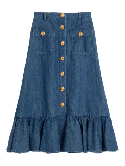 Valentino Garavani lightweight denim cotton skirt