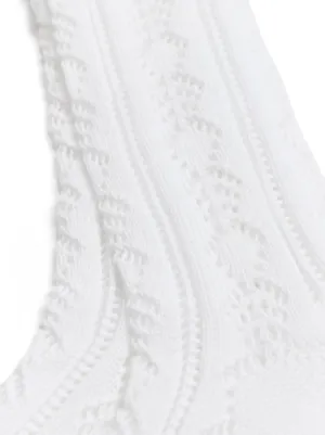 25ss VALENTINO Cotton socks with l vlogo detail ソックス VALENTINO | PERFORATED COTTON SOCKS