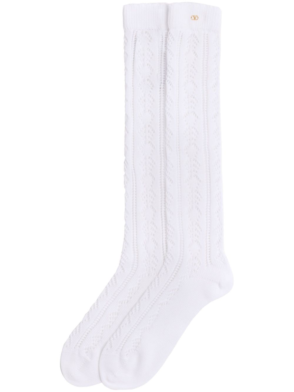 VLogo perforated socks