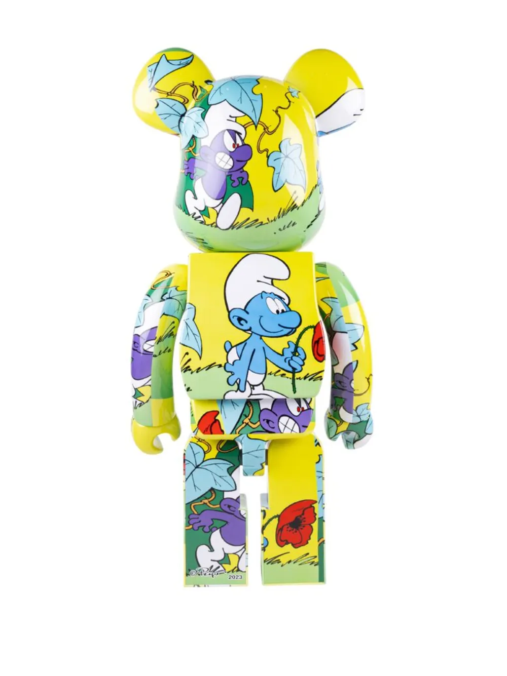 Medicom Toy X The Smurfs "the Purple Smurfs" 1000% Figure In Yellow