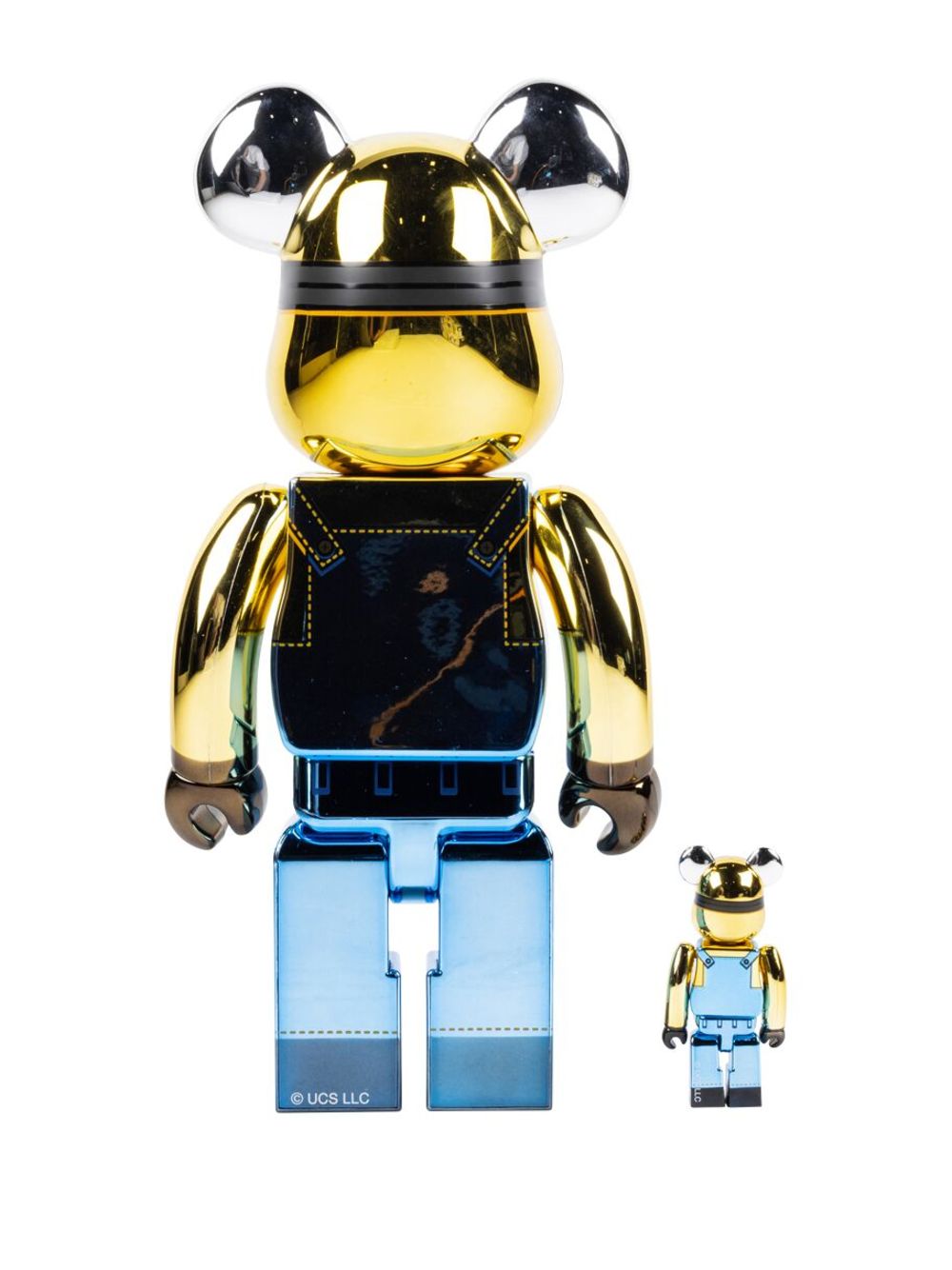 MEDICOM TOY x Minions Stuart Chrome Ver. 100% And 400% Figure Set | Blue |  FARFETCH