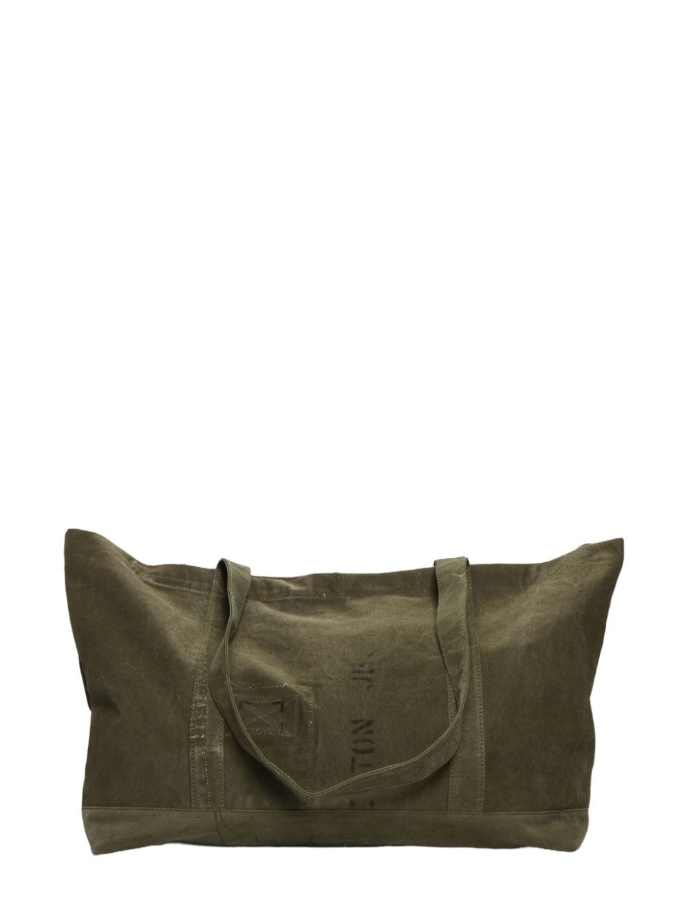 Readymade Vintage Duffle Tote Bag In Green