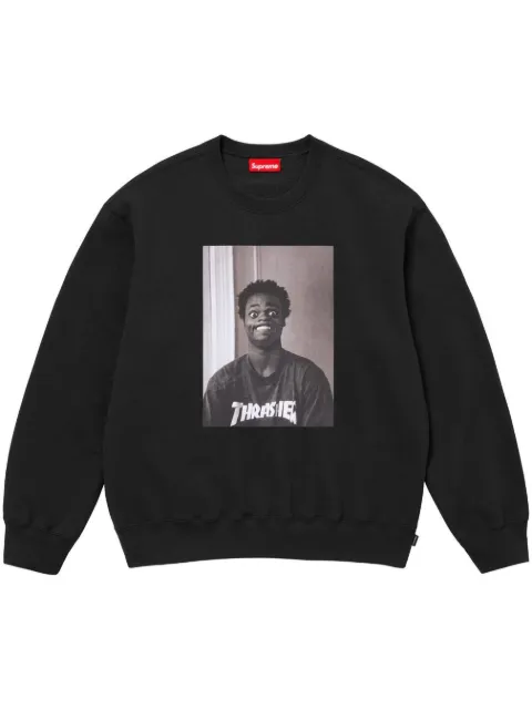 Supreme sudadera con cuello redondo de SUPREME x Thrasher