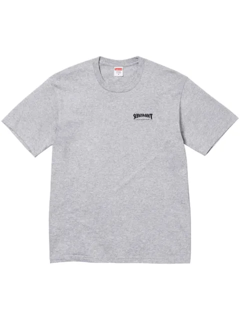 Supreme playera Cross "Grey" de SUPREME x Thrasher