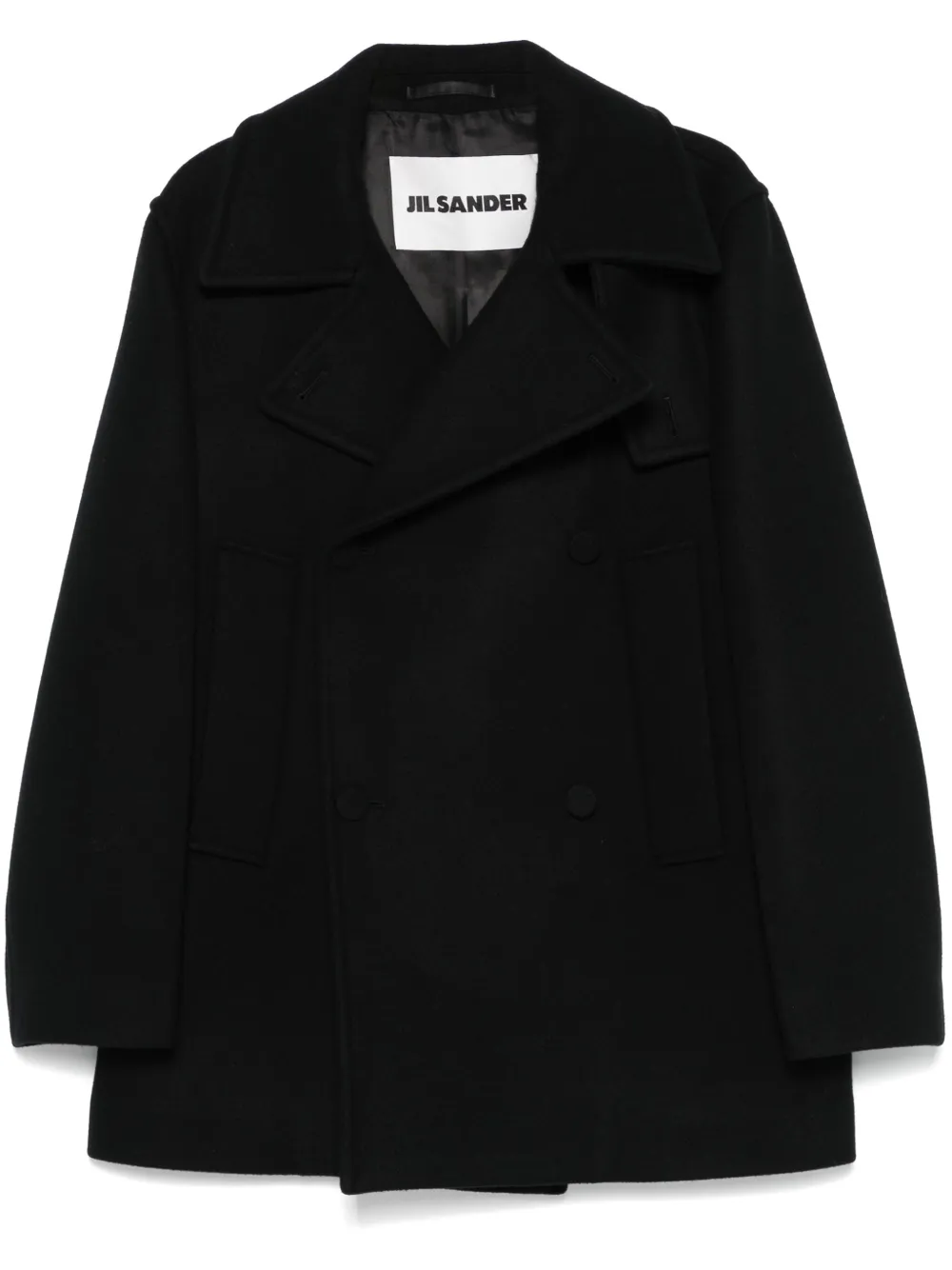 Jil Sander Kaban wool coat | Black