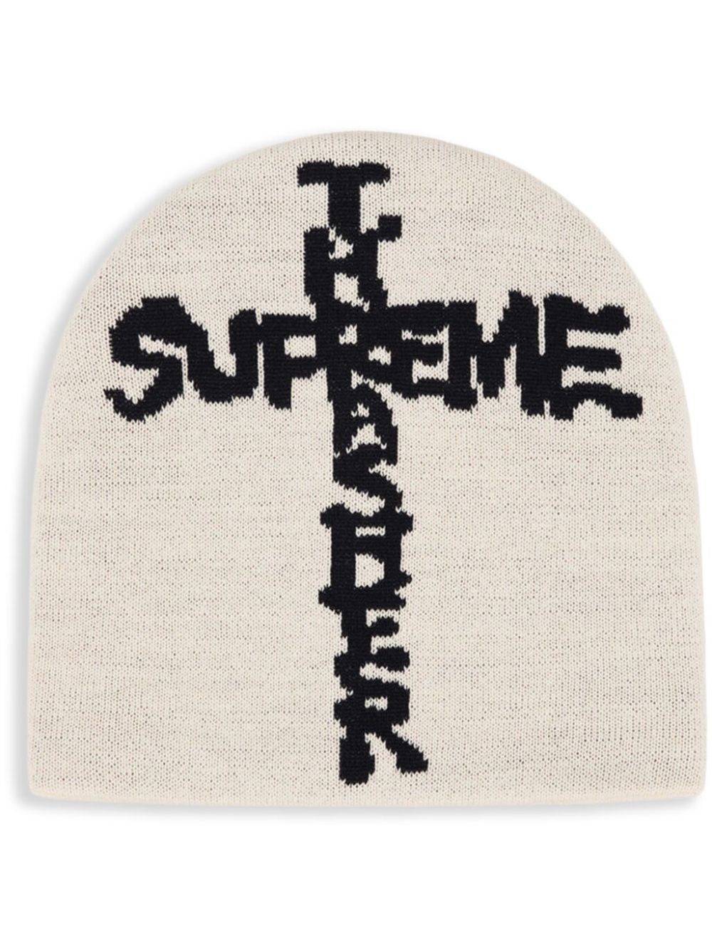 Supreme x Thrasher logo-intarsia muts Grijs