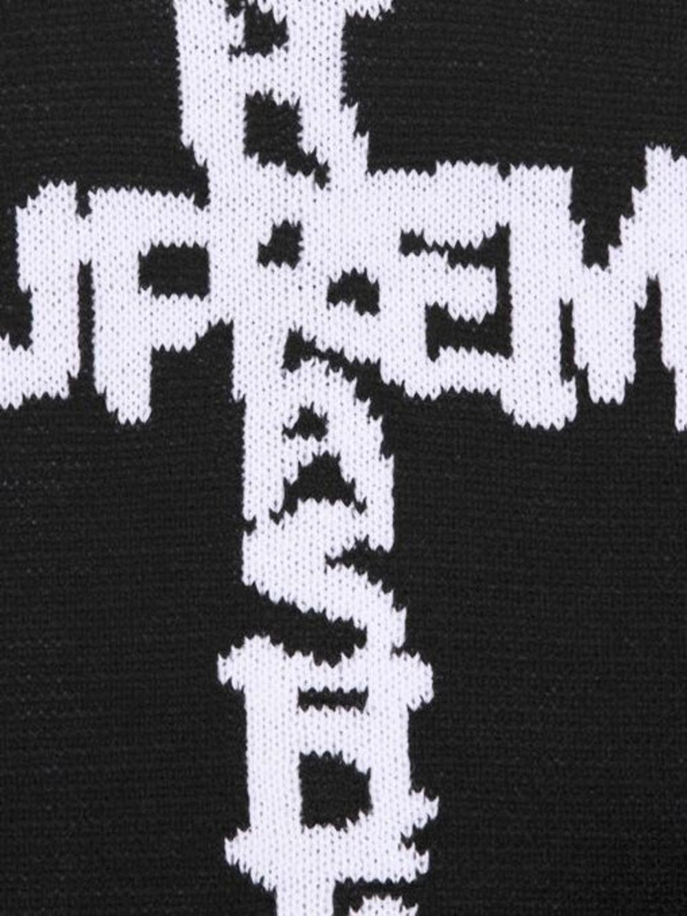 Supreme x Thrasher logo-intarsia muts - Zwart