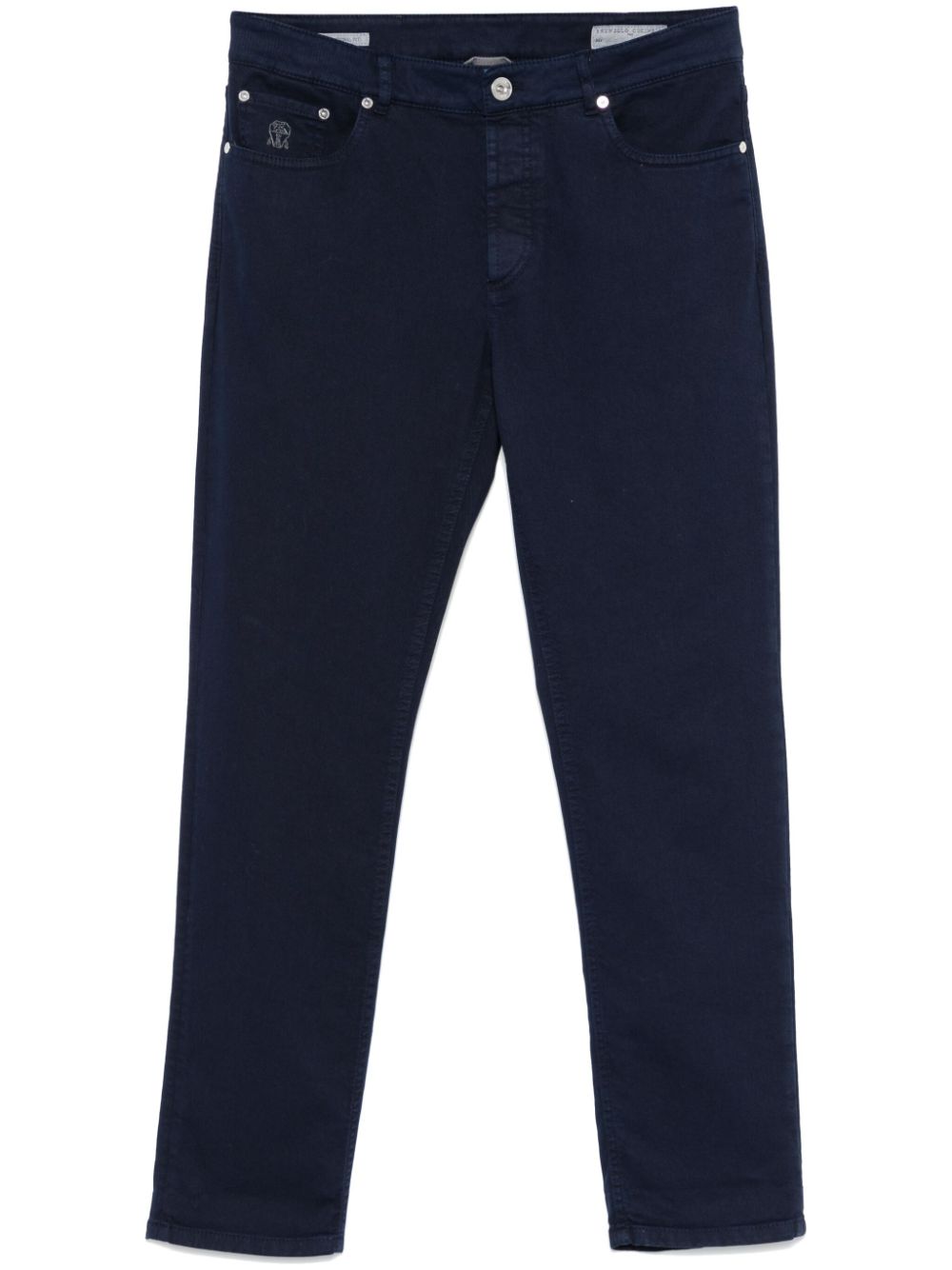 Brunello Cucinelli Slim-fit jeans Blauw