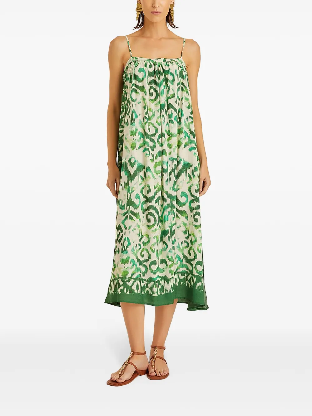 Lenny Niemeyer Midi-jurk met abstracte print - Groen