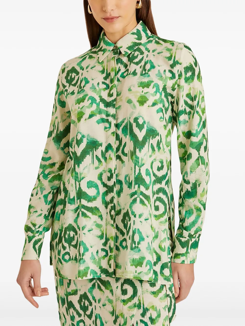 Lenny Niemeyer Overhemd met abstracte print - Groen