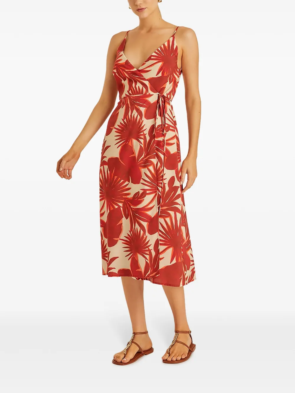 Lenny Niemeyer Midi-jurk met print - Rood