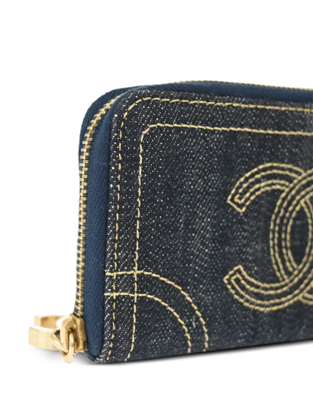 CHANEL 2006 CC denim wallet Women