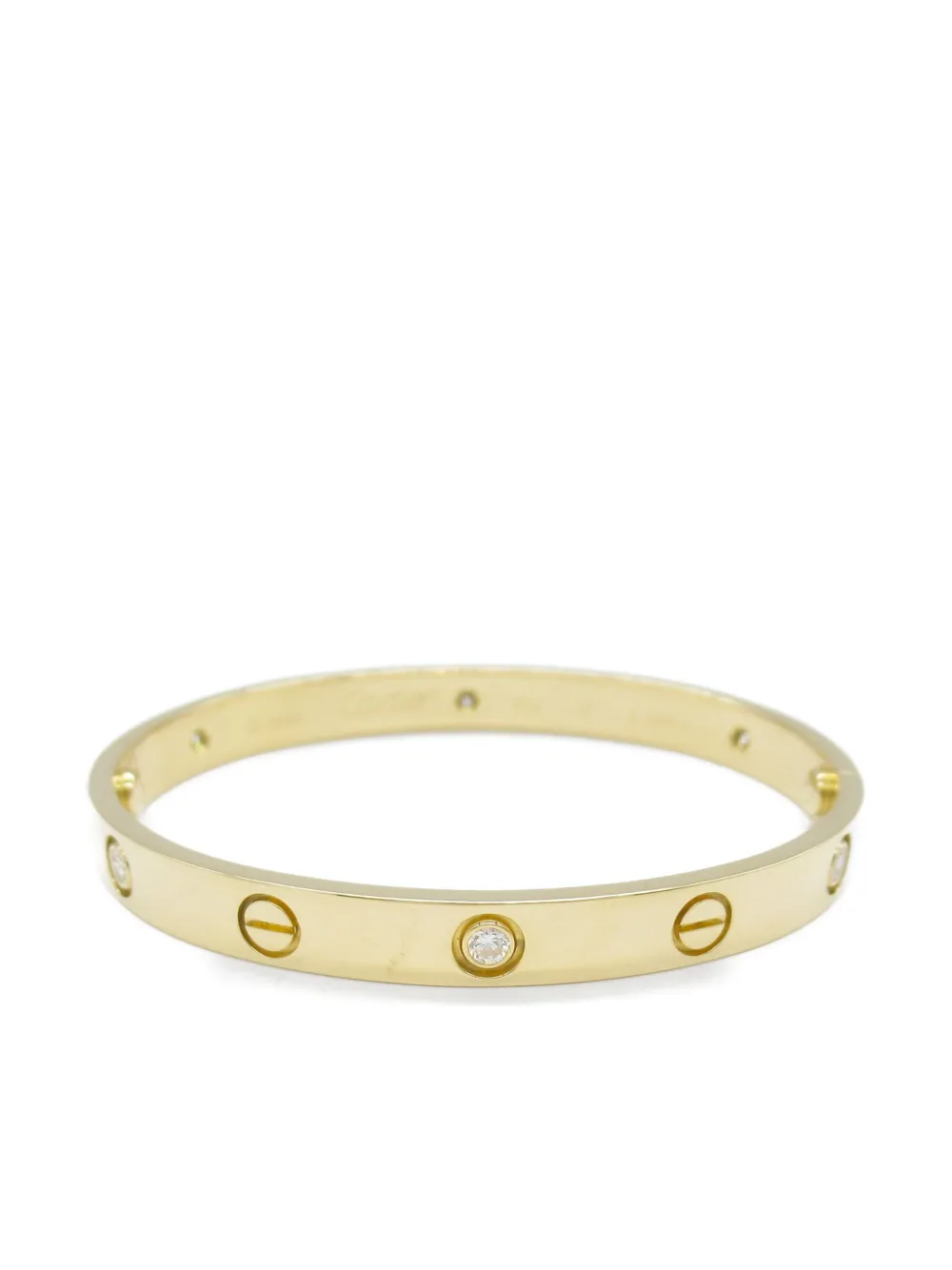 Cartier 2010 Love ダイヤモンド ブレスレット 18Kイエローゴールド - ゴールドトーン Cartier 2010 Love ダイヤモンド ブレスレット 18Kイエローゴールド - ゴールドトーン