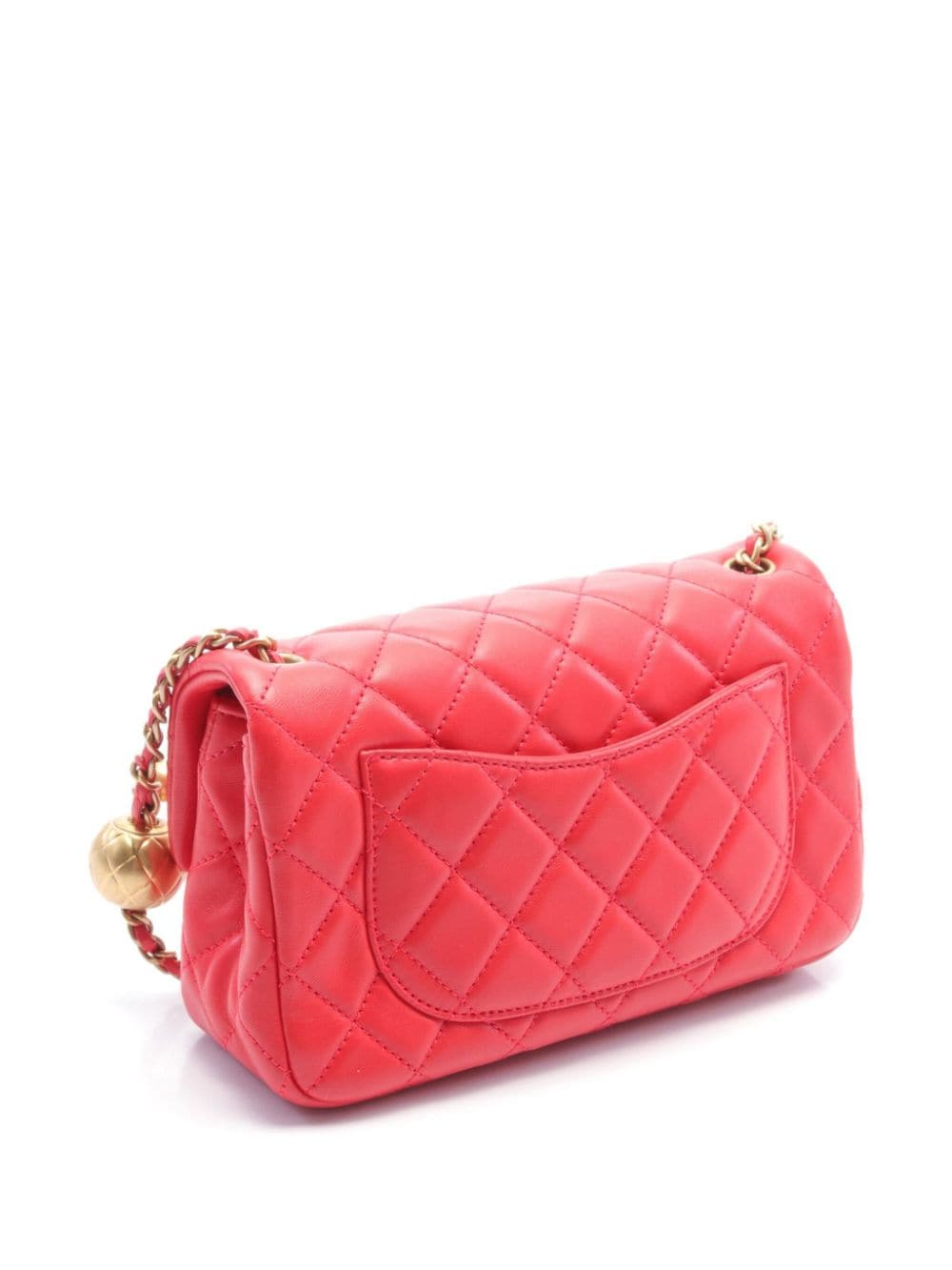 CHANEL Pre-Owned 2020-2021 kleine schoudertas met overslag - Rood