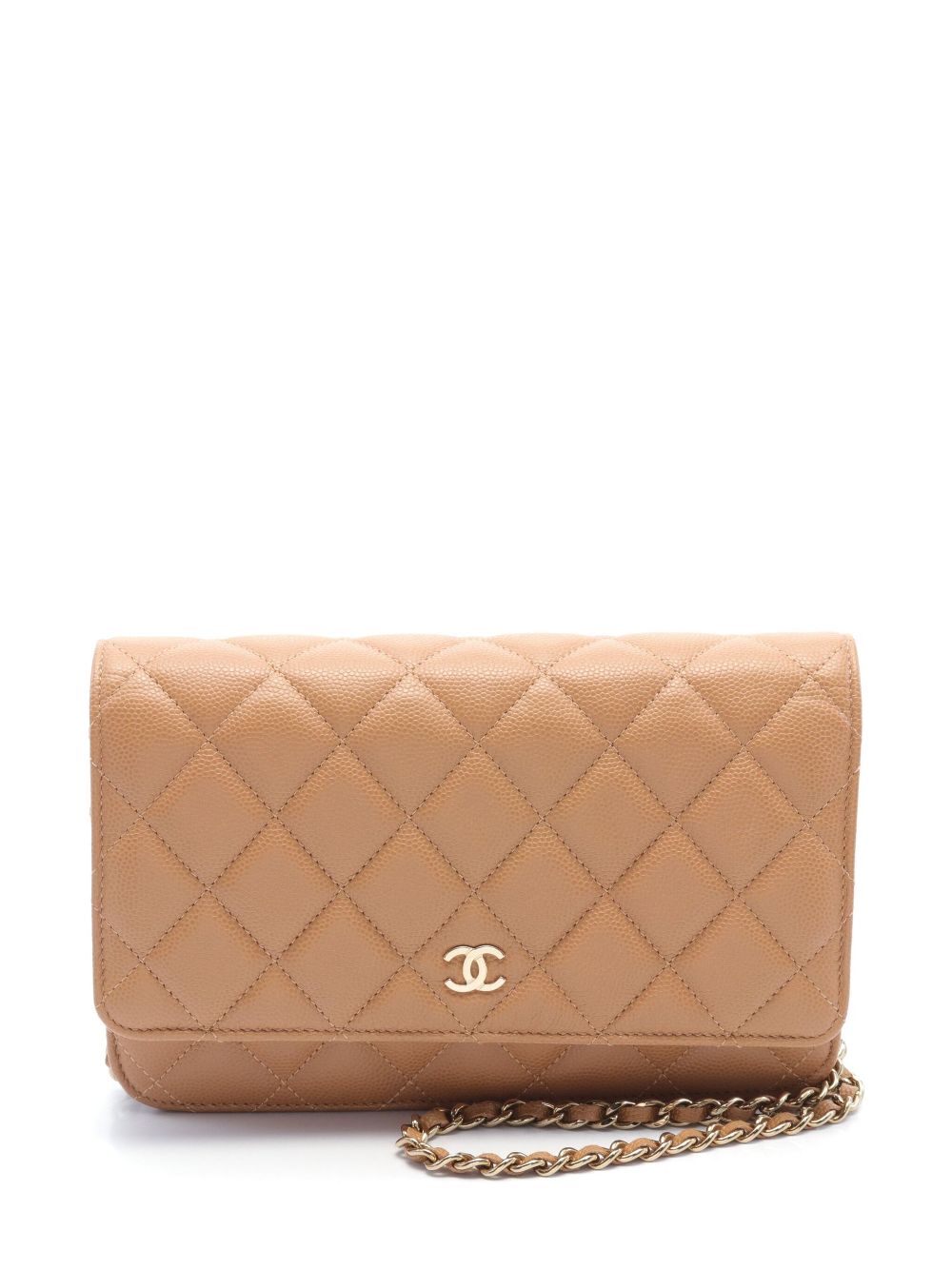 CHANEL Pre-Owned 2020s CC quilted chain wallet WOMEN