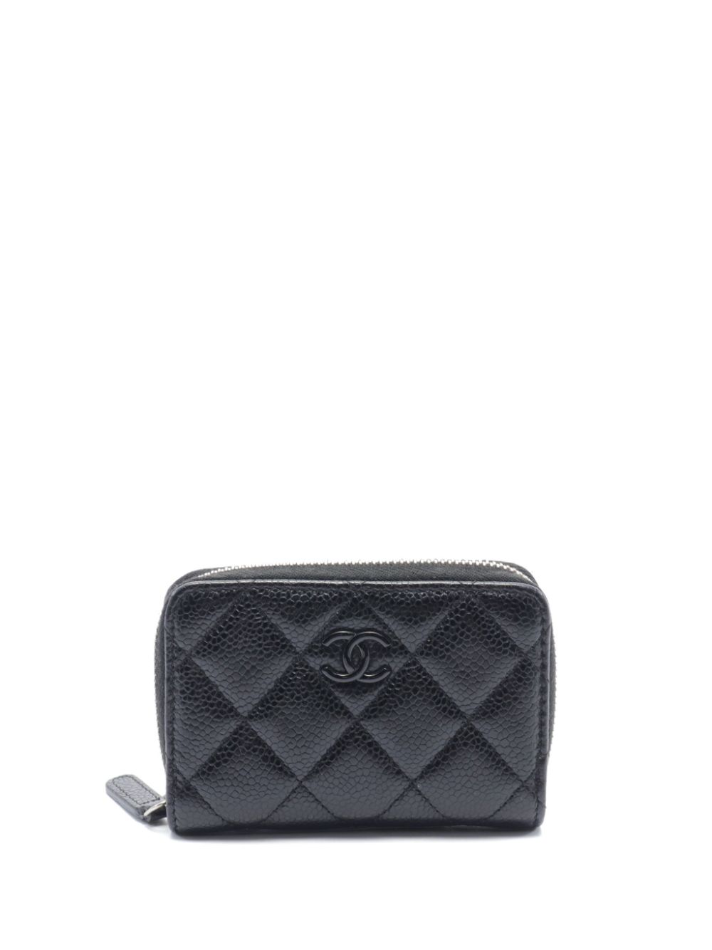 CHANEL 2019 classic matelasse zip coin purse Women