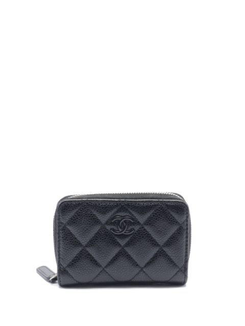 HOT SALE CHANEL 2019 classic matelasse zip coin purse Women