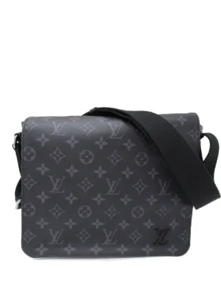 Louis Vuitton Pre Owned 2019 District PM Shoulder Bag Black FARFETCH AO