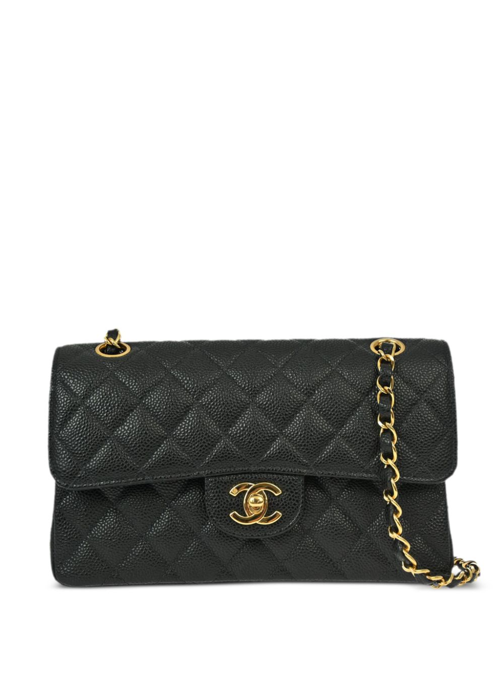 CHANEL Pre-Owned 2003-2004 small Double Flap shoulder bag – Black