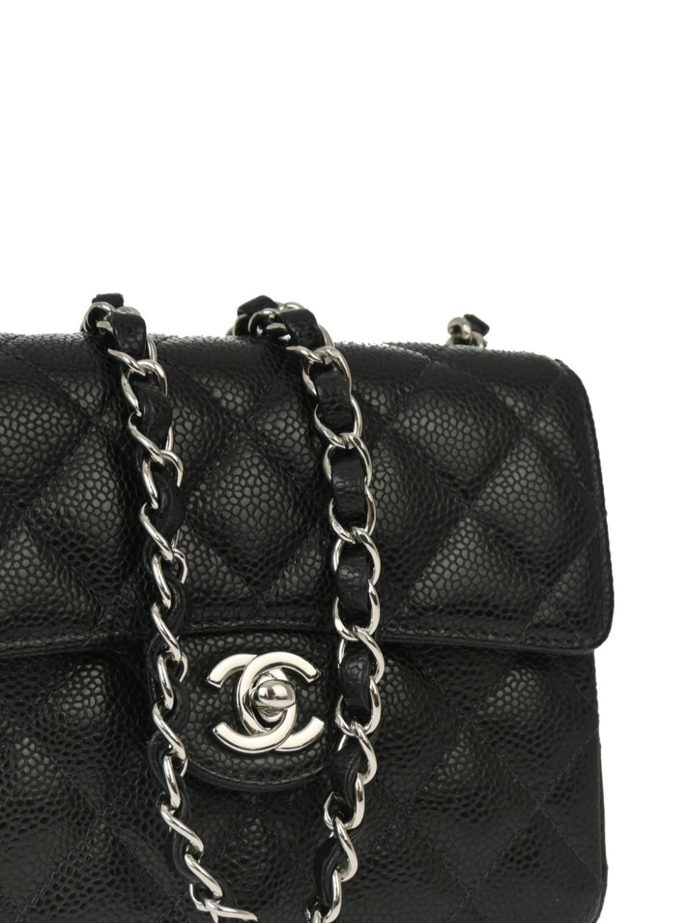 Affordable HOT SALE CHANEL 2004-2005 mini square Classic Flap shoulder bag Women