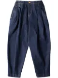 Kenzo logo-appliqué tapered leg - Blue