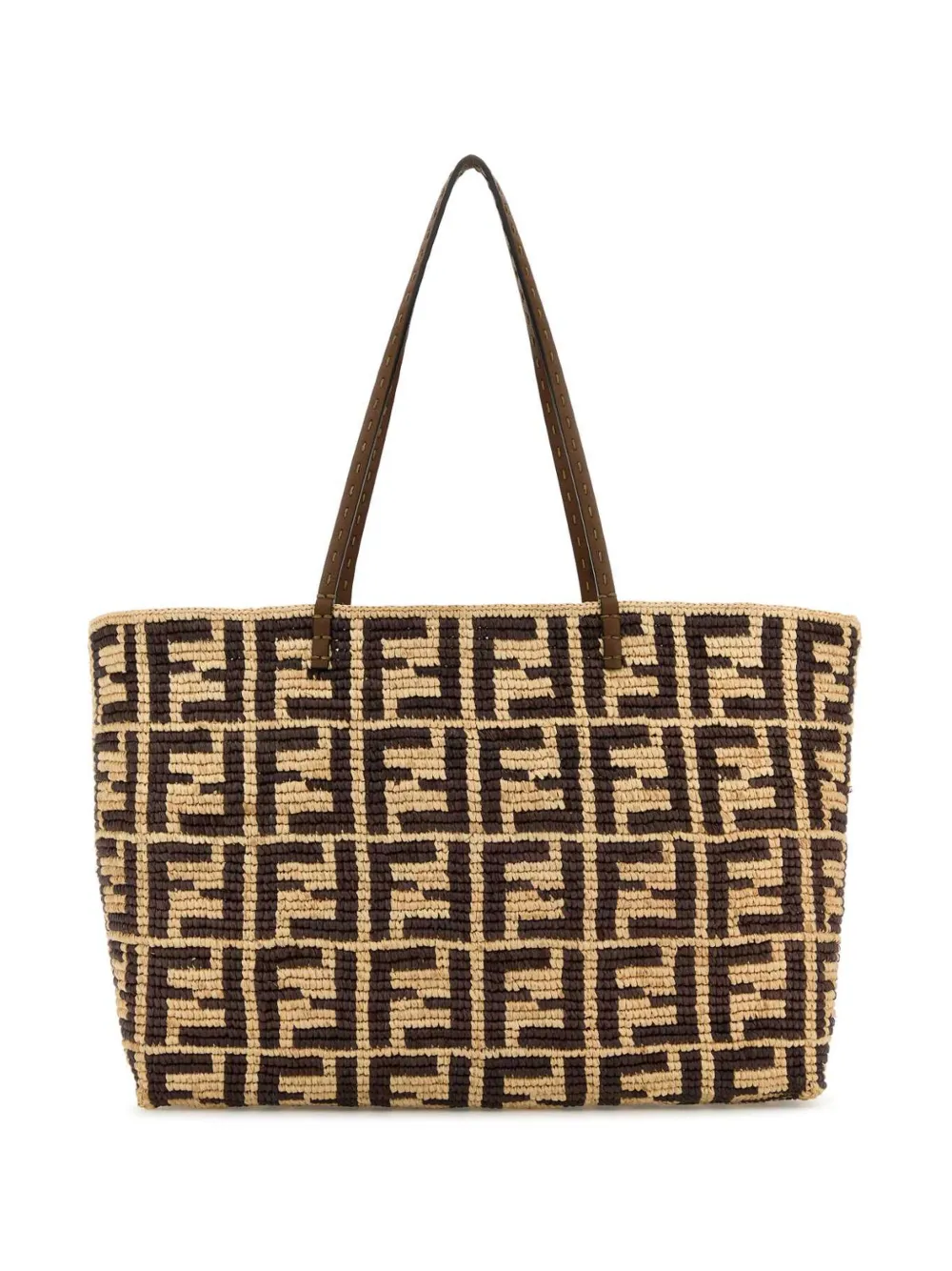 FENDI Roll grote shopper Beige