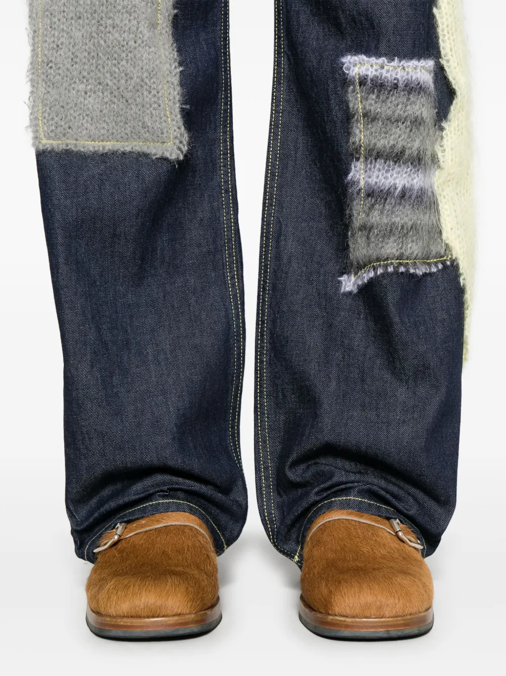 Affordable Marni knitted-patchwork jeans Men