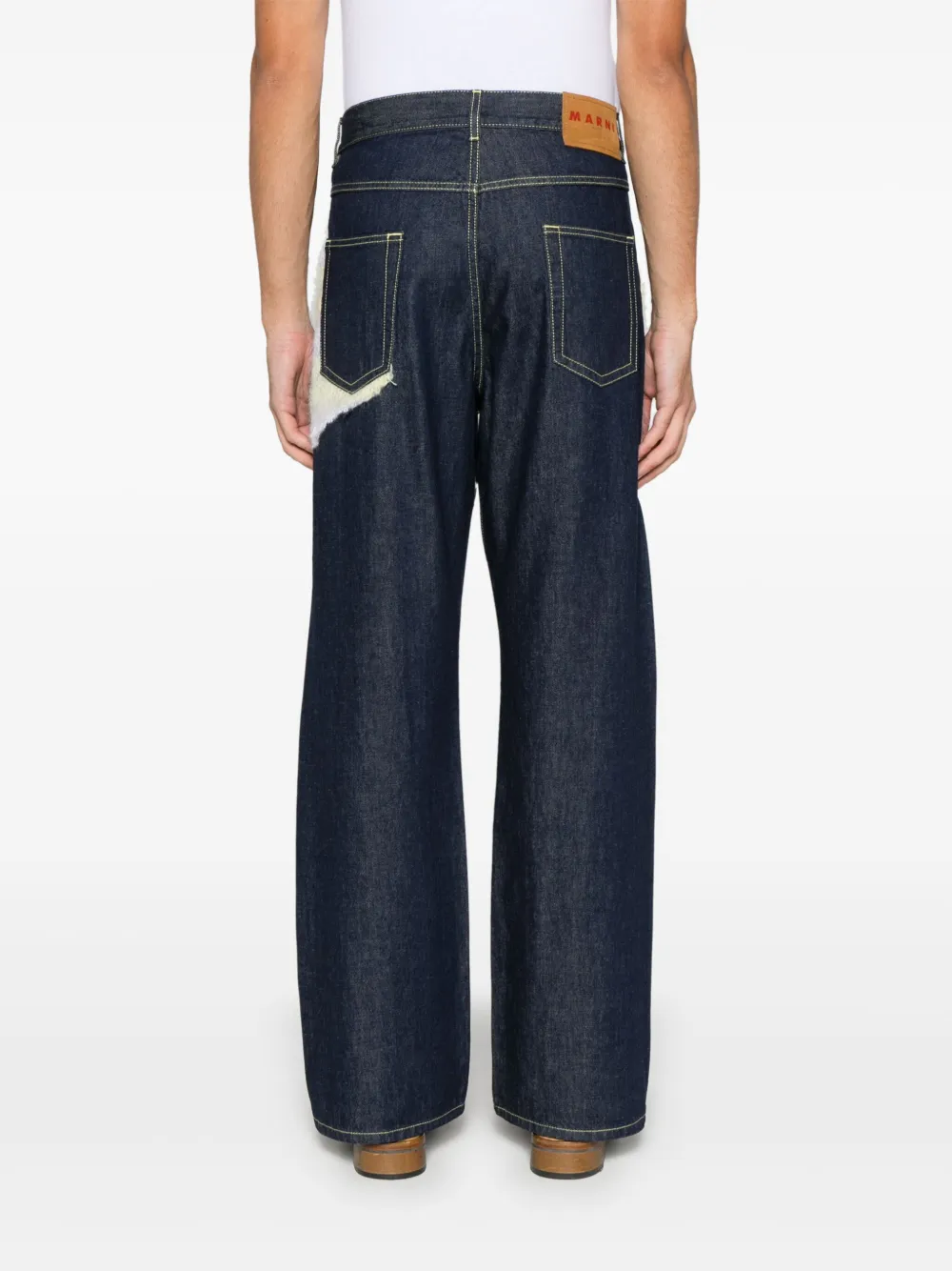 Affordable Marni knitted-patchwork jeans Men