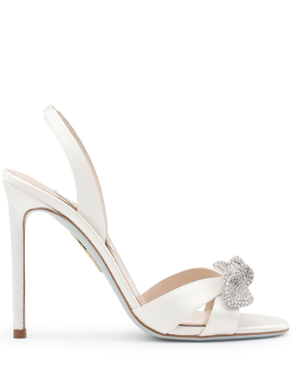 Aquazzura 105mm Very Bow sandals White