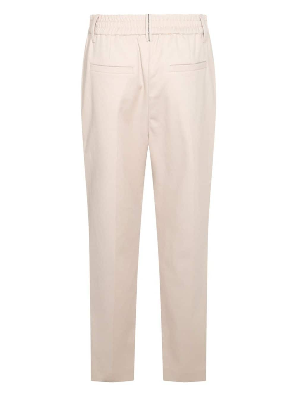 Shop Brunello Cucinelli Pleated Trousers In Nude