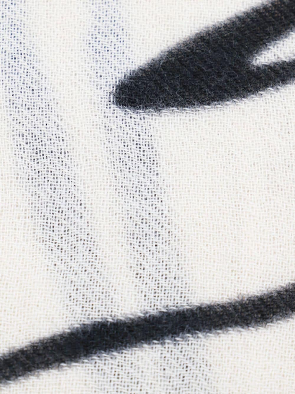 Altea stripe-detail scarf - Beige