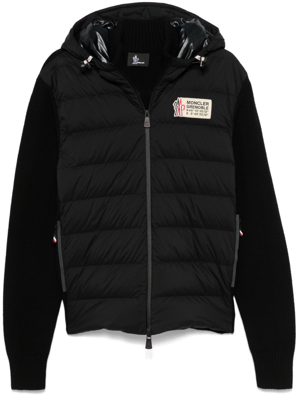 Moncler Grenoble Gewatteerd jack met rits Zwart