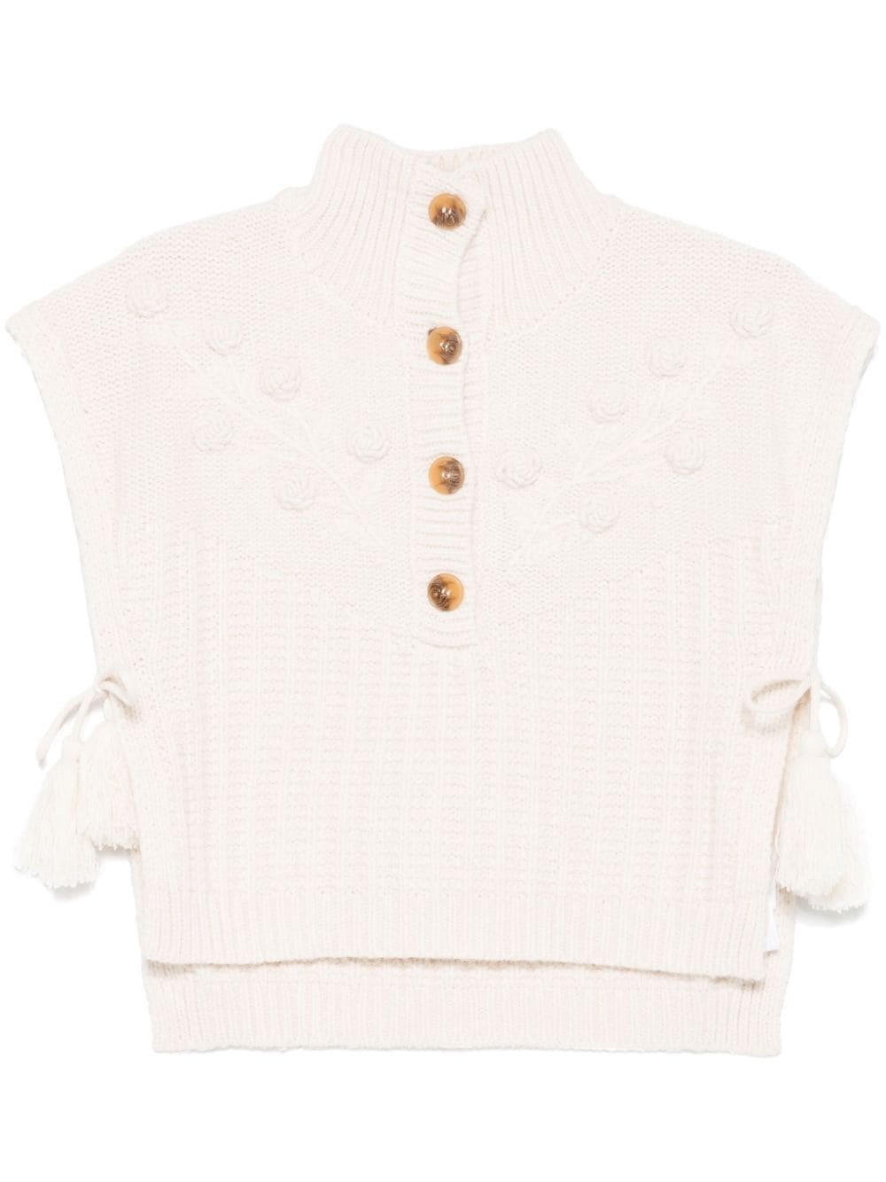 Shop Louise Misha Song Knitted Top In Neutrals