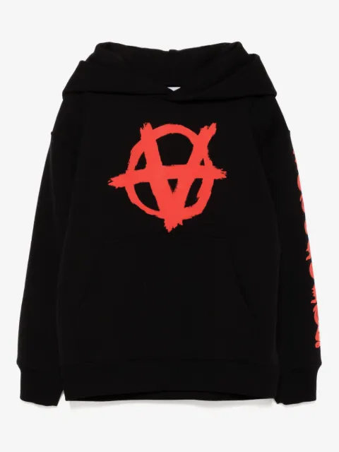 Vetements Kids هودي بطبعة شعار الماركة