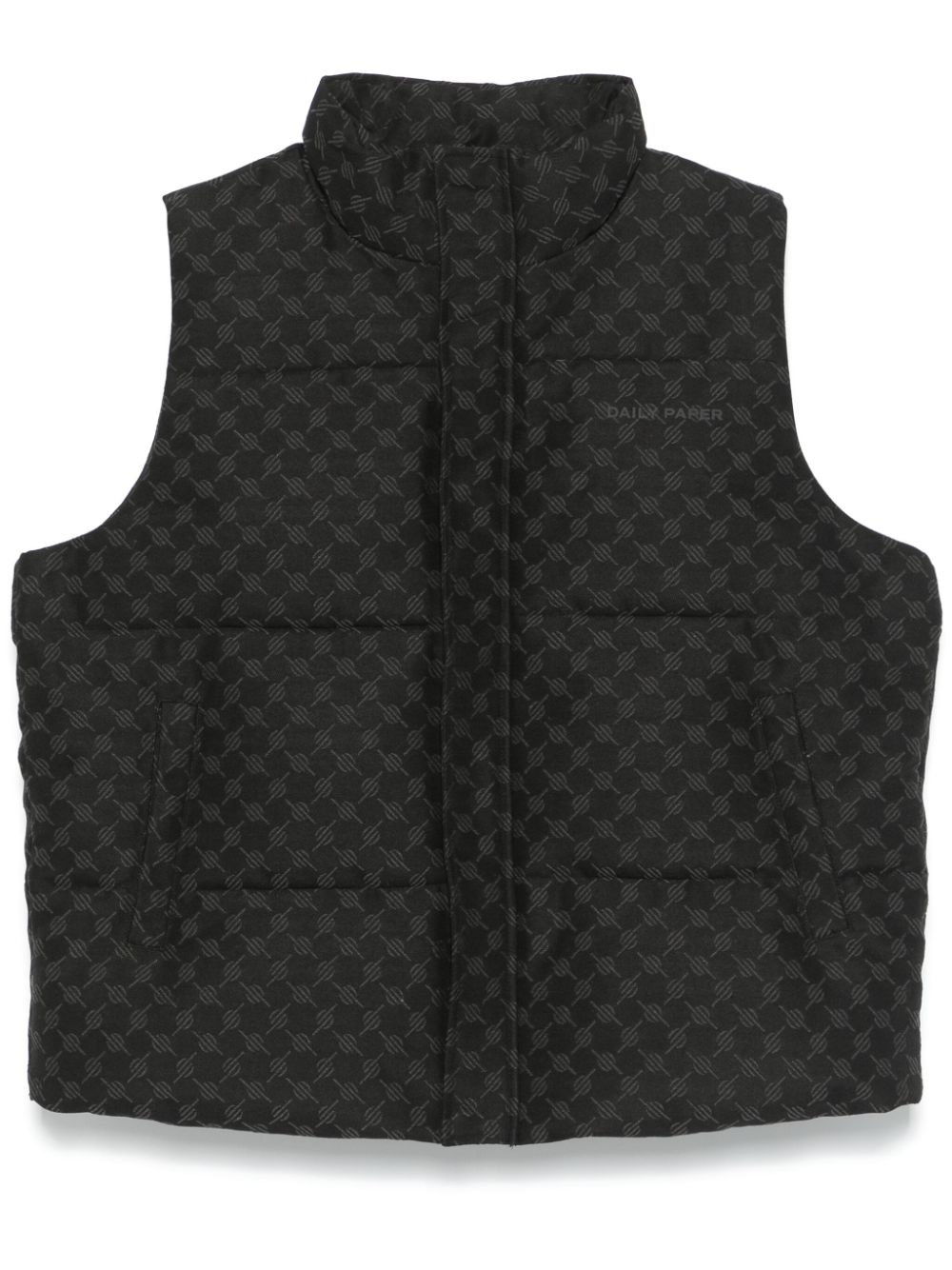 monogram-jacquard gilet