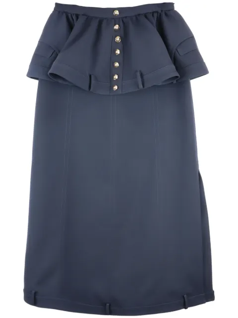 Rokh peplum midi skirt