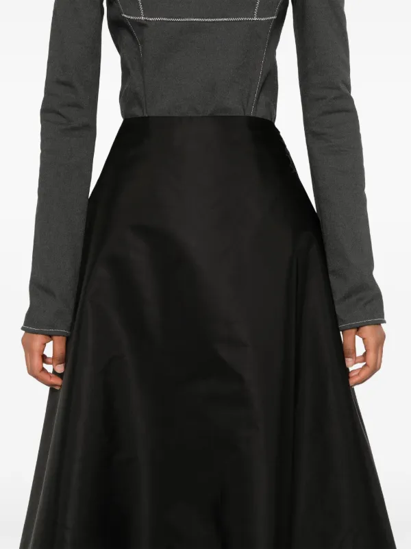 Marni A-line Midi Skirt | Black | FARFETCH HK