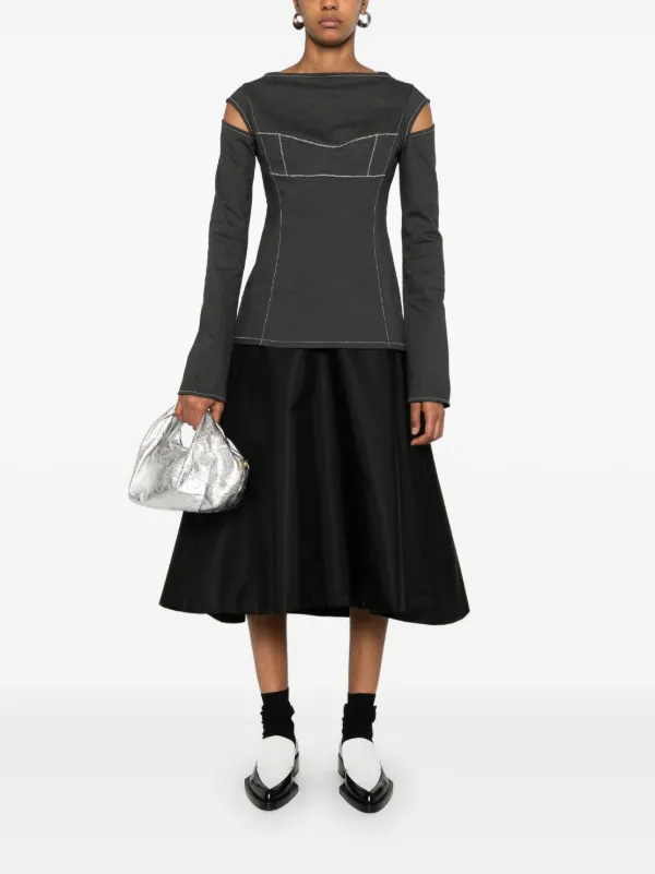 【関税＆送料込み】Marni A-Line Midi Skirt Marni A-line Midi Skirt | Black | FARFETCH HK
