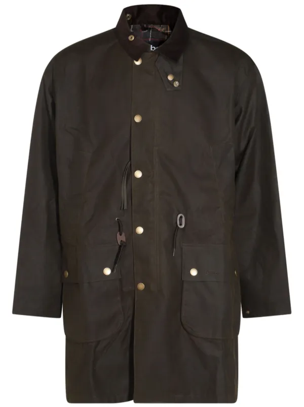 Mens barbour trench coat online