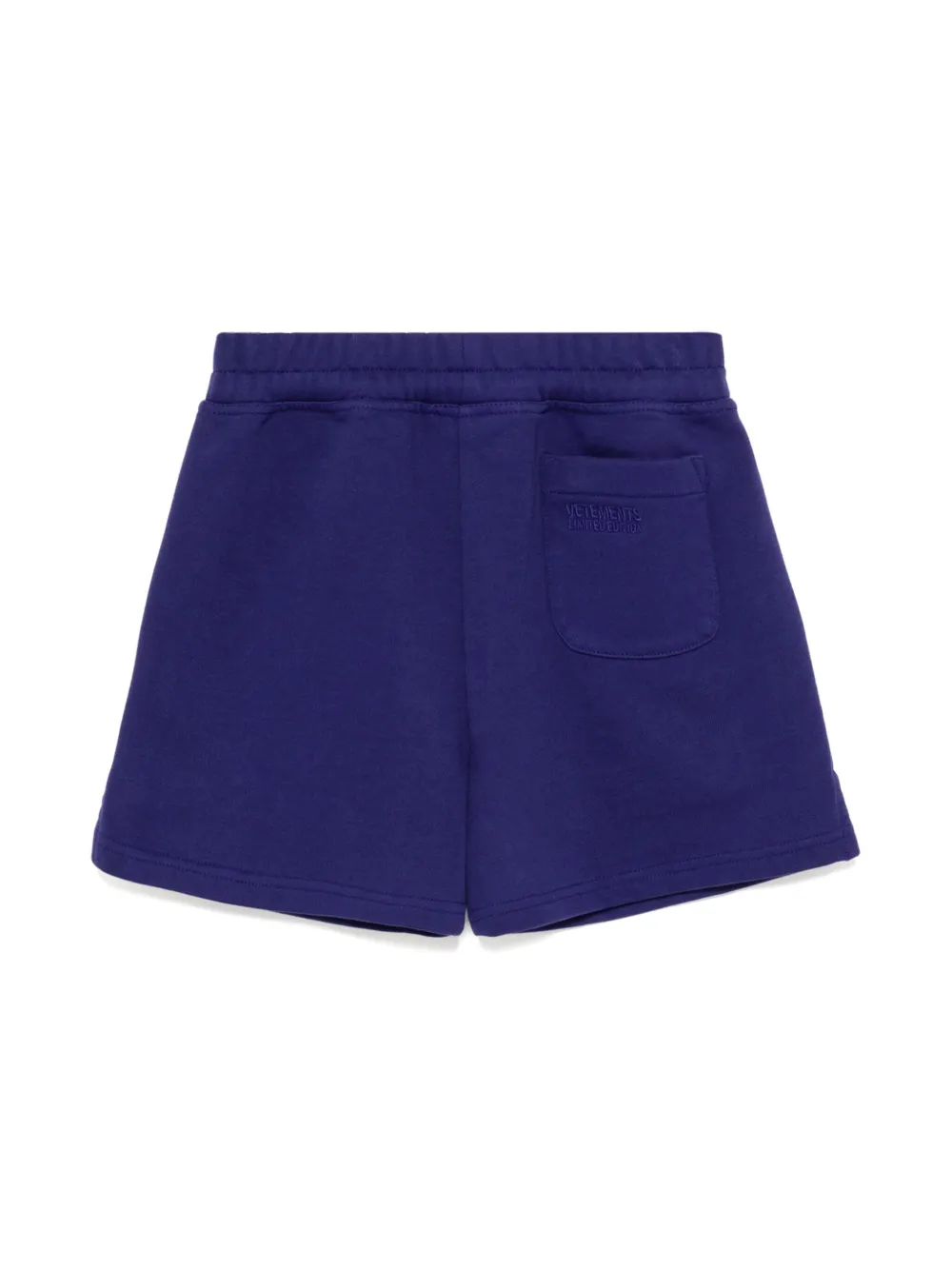 Vetements Kids logo-print cotton shorts - Paars