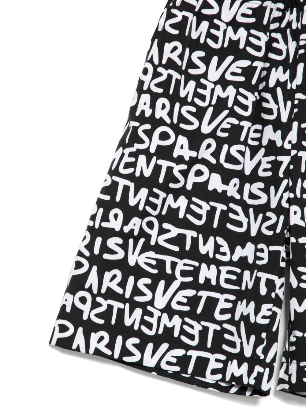 Vetements Kids Shorts met logoprint Zwart