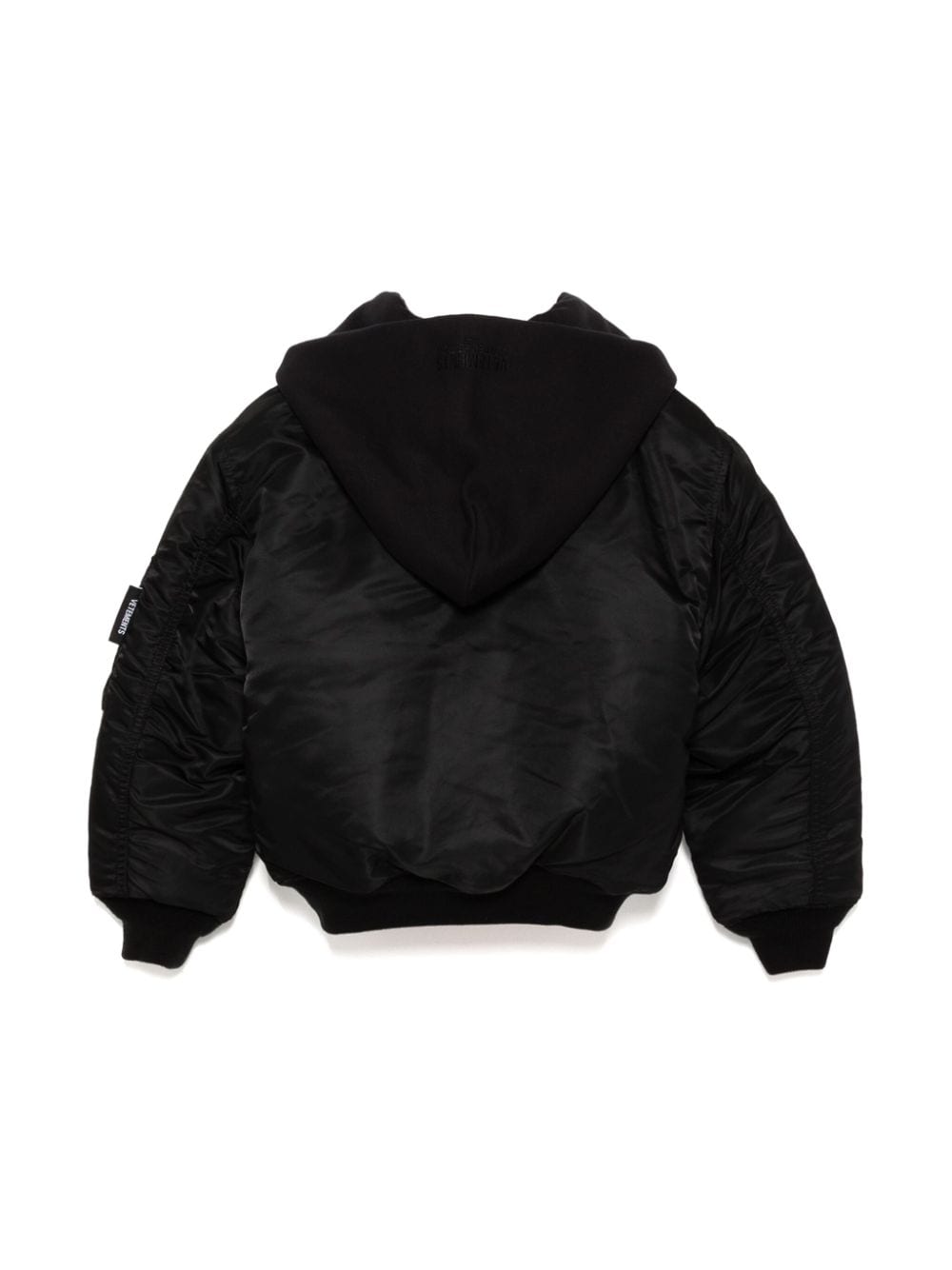 Vetements Kids hooded bomber jacket - Zwart